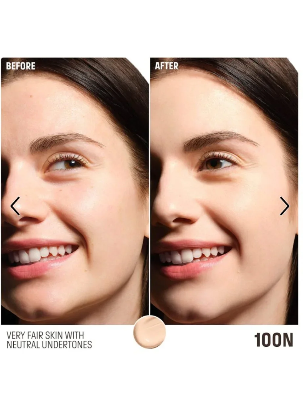 MAKE UP FOR EVER HD SKIN '100N Canvas' Undetectable foundation NEW $49